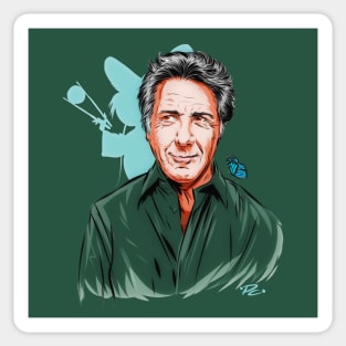 Dustin Hoffman - An illustration by Paul Cemmick Sticker